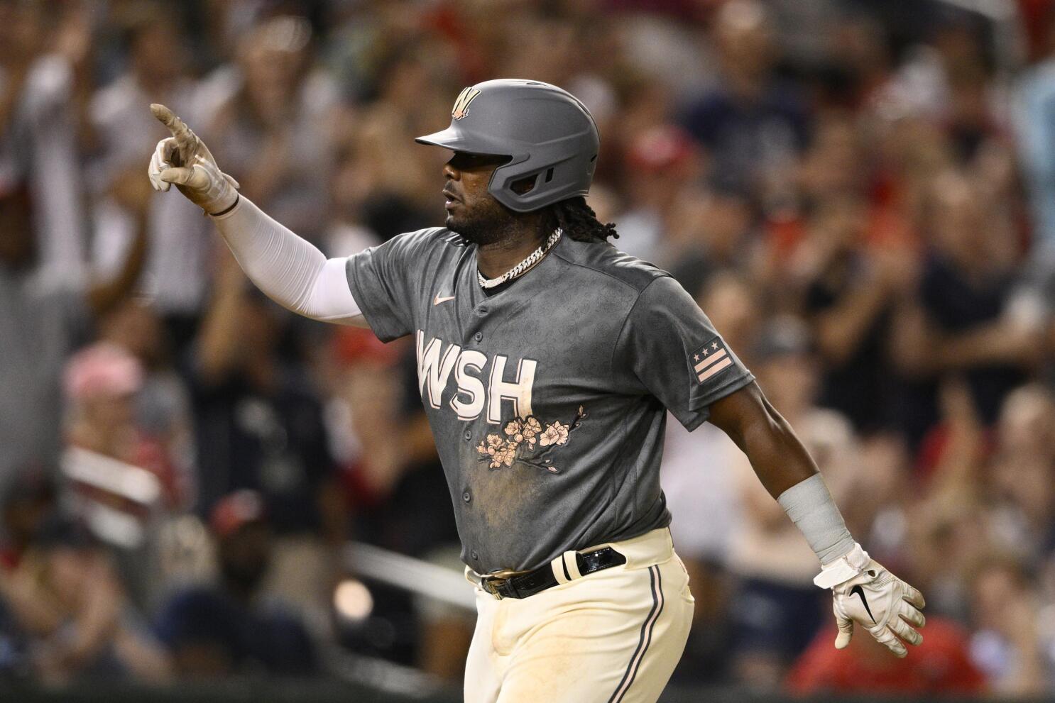 Kyle Finnegan Game-Used World Series Champions Gold Jersey