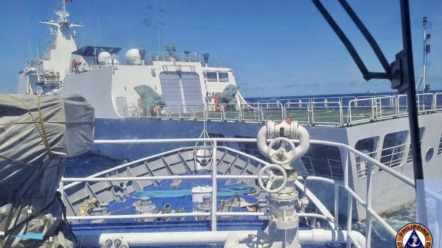 Philippine military condemns Chinese coast guard’s use of water cannon on its boat in disputed sea