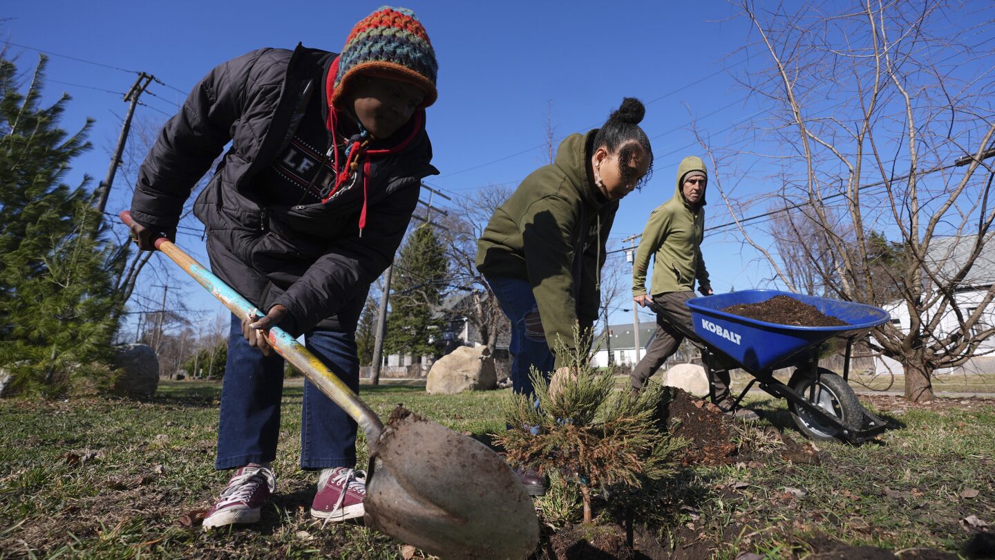 
                            A sequoia forest in Detroit? Plantings to improve air quality and mark Earth Day
