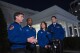 Artemis II crew members from left, Reid Wiseman, Victor Glover, Christina Hammock Koch, and Jeremy Hansen speak to members of the media outside the West Wing of the White House in Washington, Thursday, Dec. 14, 2023, after meeting with President Joe Biden. (APPhoto/Andrew Harnik)