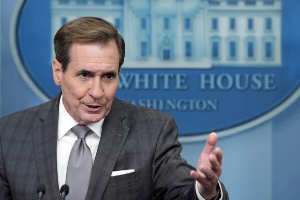 National Security Council spokesman John Kirby speaks during the daily briefing at the White House in Washington, Thursday, Oct. 26, 2023. (AP Photo/Susan Walsh)