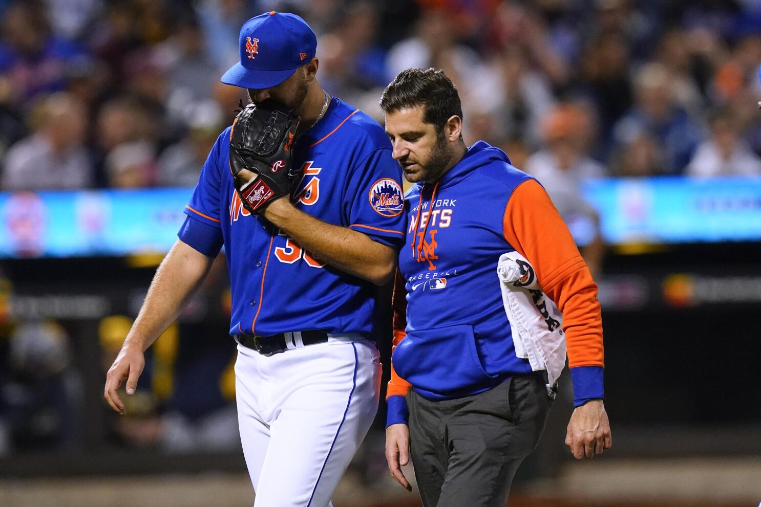 Mets pitcher Megill out a month, Escobar back from hospital