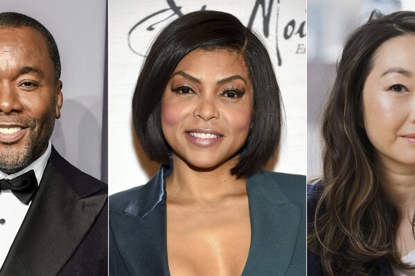 This combination of photos shows, director Lee Daniels, from left, actress Taraji P. Henson and filmmaker Lulu Wang, who are among the talent participating in a series of virtual panels about inclusion and equity in Hollywood hosted by the Academy of Motion Picture Arts and Sciences. The organization that puts on the Oscars said Thursday that the panels rolling out through September and October will be available to the public. (AP Photo)