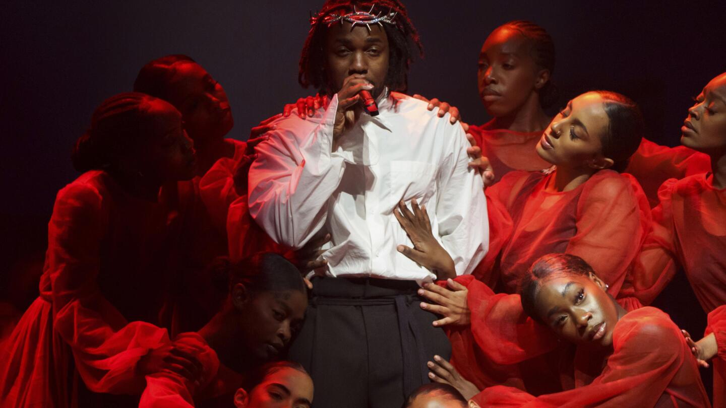 Kendrick Lamar closes Glastonbury with blood-soaked plea for women's rights