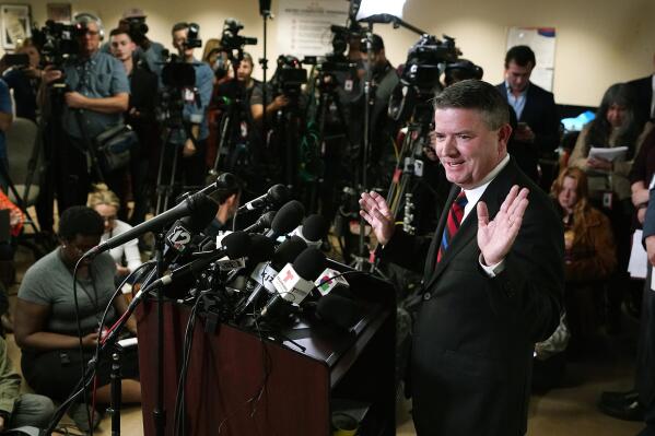 Maricopa County Board of Supervisors Chairman Bill Gates answers a question regarding the vote count during a news conference at the Maricopa County Recorders Office in Phoenix, Thursday, Nov. 10, 2022. Gates, a Republican, has taken the lead in the county's efforts to battle misinformation about how the county ran its election and is tabulating its votes. (AP Photo/Ross D. Franklin, File)