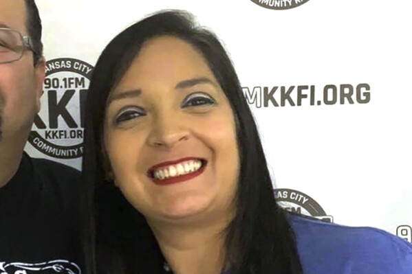 This photo provided by KKFI 90.1FM shows Lisa Lopez-Galvan.  Known as Lisa G on KKFI-FM, 