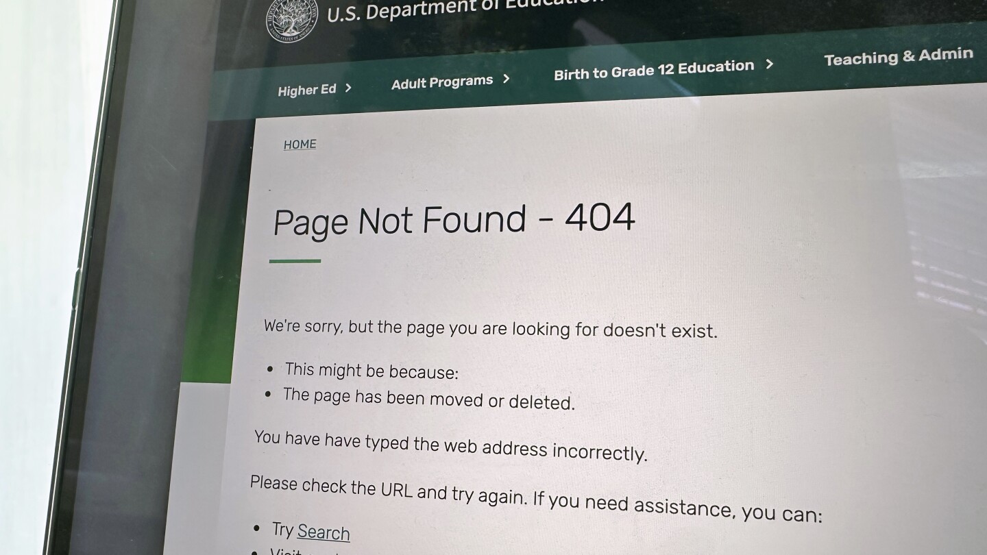 A list of government web pages that have gone dark to comply with Trump orders