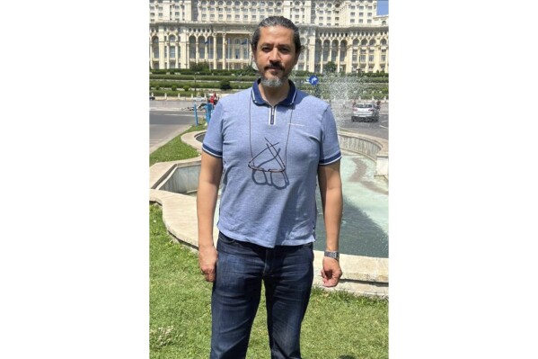 This is undated handout photo shows Egyptian poet and activist Abdulrahman al-Qaradawi, released by Rodney Dixon on Monday, April 28, 2025. (Rodney Dixon via AP)