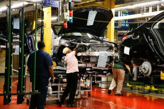 FILE- In this Feb. 14, 2017, file photo, employees do assembly and quality control work on automobiles at the Mercedes-Benz plant in Tuscaloosa, Ala. A majority of workers at the plant near Tuscaloosa, are calling for a vote to join the United Auto Workers union. According to the UAW, Friday, April 5, 2024, the Mercedes workers have filed a petition with the National Labor Relations Board for the vote. (Gary Cosby Jr./The Tuscaloosa News via AP, File)