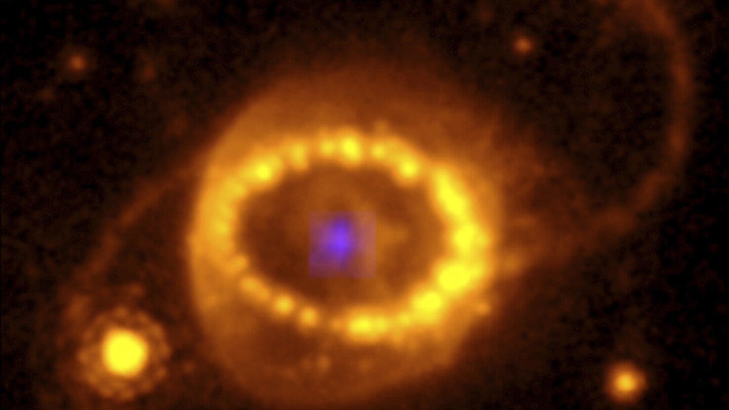 Космическият телескоп шпионира неутронна звезда в отломките на известна супернова