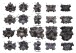 This image provided by researchers in April 2024 shows views of some of the vertebrae of Vasuki indicus, a newly discovered extinct snake from about 47 million years ago, estimated to reach nearly 50 feet (15 meters) long. The scale bar at the center of each row showing rotated views of an individual vertebra indicates 5 centimeters (almost 2 inches). (Sunil Bajpai, Debajit Datta, Poonam Verma via Ǻ)