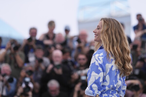 Cecile de France poses for photographers at the Photo Call for the Film 'Dalloway' at the 78th International Film Festival, Cannes, southern France, Thursday, May 15, 2025.