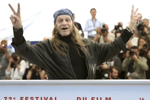 
              Actor Leon Vitali poses for photographers at the photo call for the film 'The Shining' at the 72nd international film festival, Cannes, southern France, Thursday, May 16, 2019. (AP Photo/Petros Giannakouris)
            
