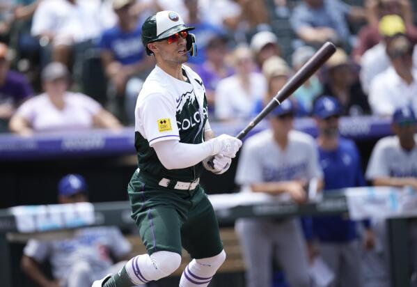 Los Angeles Dodgers center fielder James Outman (33) bats in the third  inning during a regular season game between the Milwaukee Brewers and Los  Angel Stock Photo - Alamy