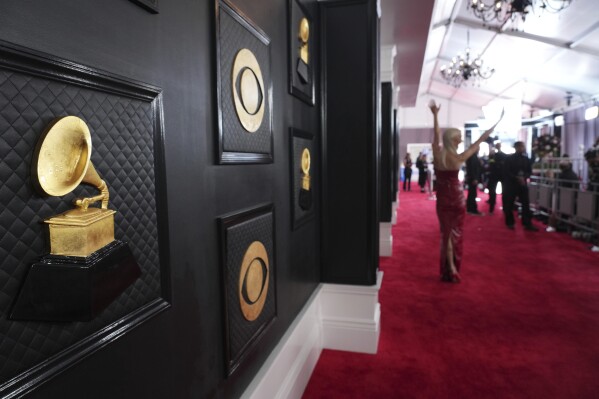 A view of the red carpet at the 65th annual Grammy Awards on Sunday, Feb. 5, 2023, in Los Angeles. (Photo by Jordan Strauss/Invision/AP)