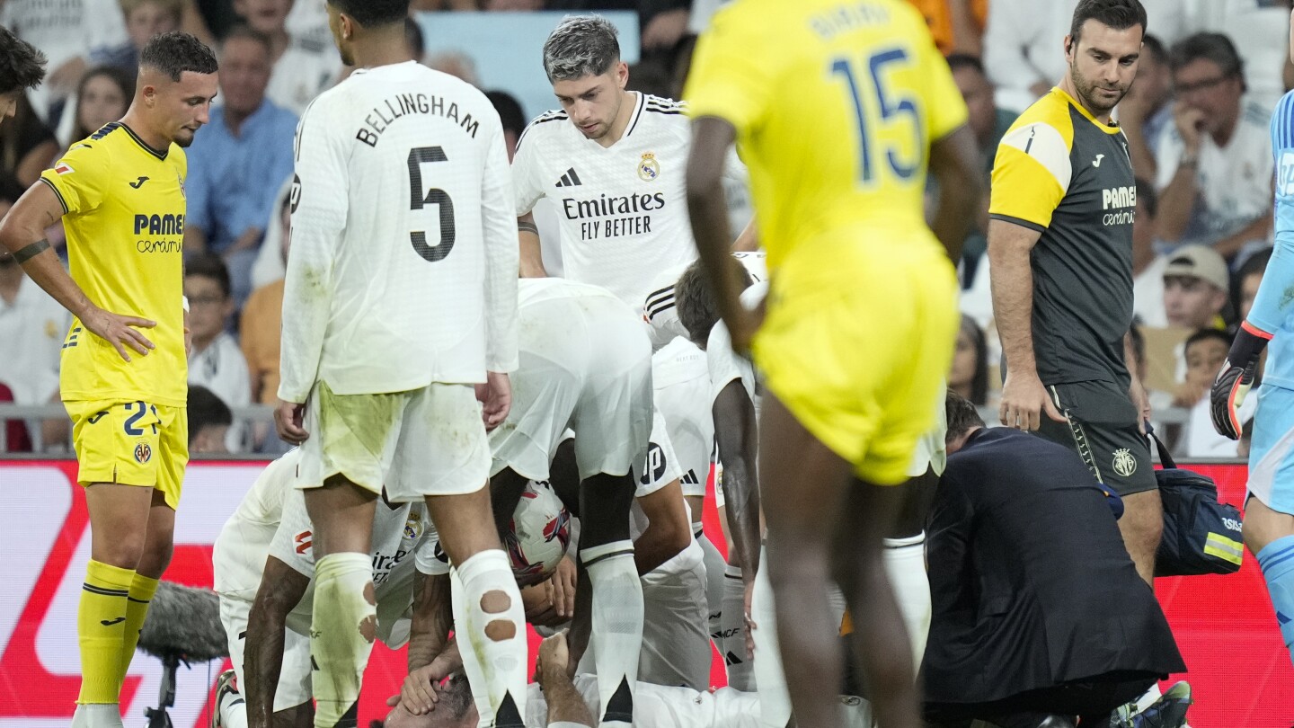 Real Madrid beat Villarreal 2-0 in La Liga but lost Carvajal to a leg injury