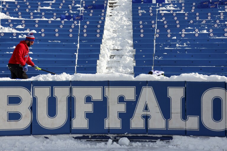 With snow still falling, Bills call on fans to help dig out stadium for  playoff game vs. Steelers - Victoria Times Colonist