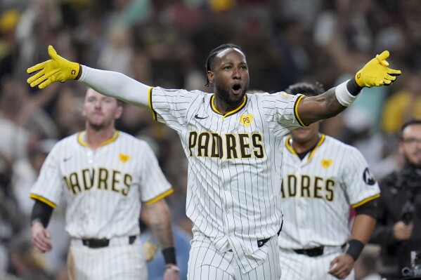 Jurickson Profar's 2-run, 2-out single in the 10th inning gives the Padres  a 7-6 win over the Nats | AP News
