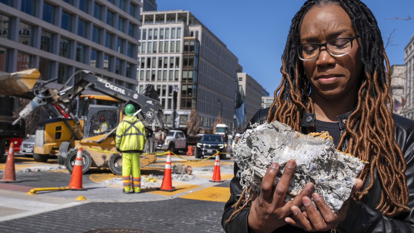'More than brick and mortar:' DC begins removing 'Black Lives Matter' plaza near the White House
