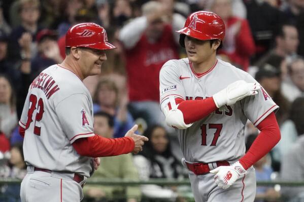 Shohei Ohtani connects on home run during Angels' win over Brewers