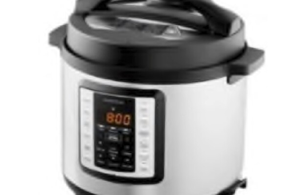 This photo provided by U.S. Consumer Product Safety Commission shows Insignia 6-Quart Multi-Function Pressure Cooker. Best Buy, on Friday, Oct. 27, 2023, is recalling nearly 1 million pressure cookers and separate inner pots due to a defect that can cause hot foods to spew out, posing burn hazards. The cookers, sold under the brand Insignia, have incorrect volume markings on their inner pots — which can cause consumers to overfill them. (U.S. Consumer Product Safety Commission via AP)
