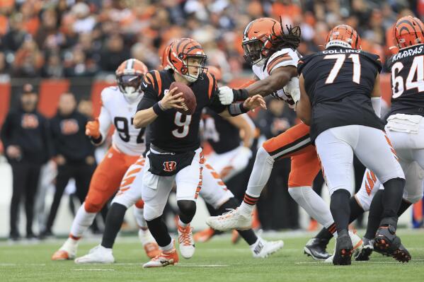 Burrow, Bengals top Browns 23-10 for 5th straight win | AP News