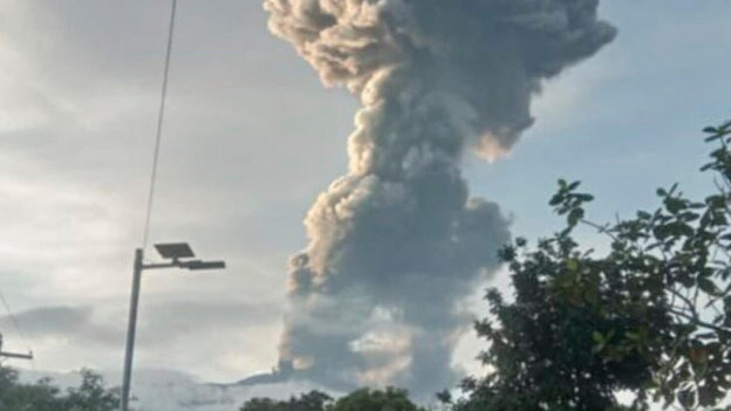Mount Kanlaon erupts, forces school closures across Negros