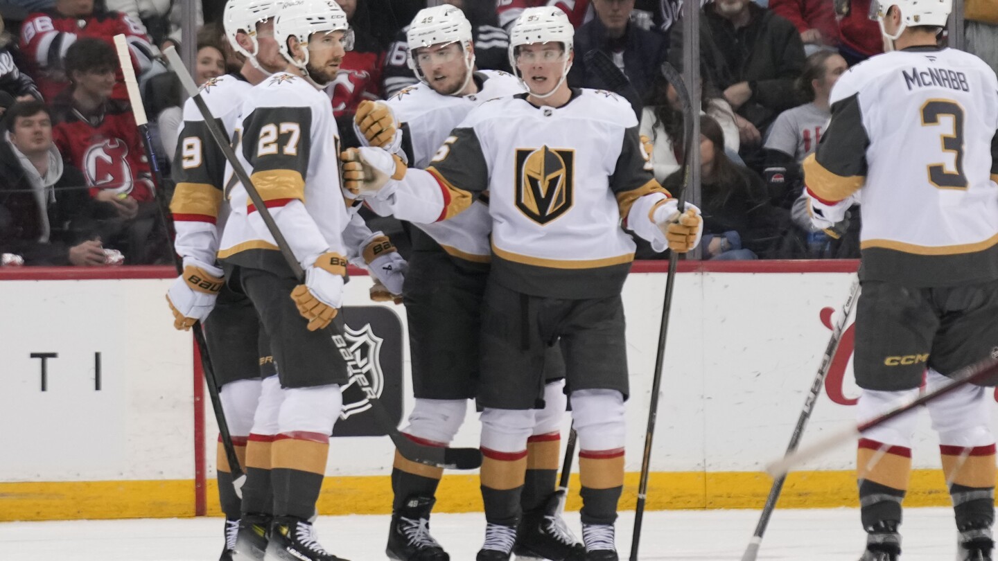 Golden Knights end four-game losing streak, defeat Devils 3-1