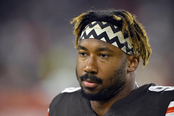 Browns star Myles Garrett listed as questionable after car crash