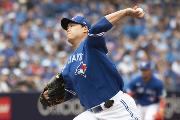 Varsho has 5 RBIs, Ryu gets first win since surgery as Jays avoid sweep,  beat Cubs 11-4