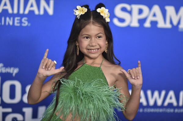 Maia Kealoha arrives at the premiere of "Lilo and Stitch" on Saturday, May 17, 2025, at El Capitan Theatre in Los Angeles. (Photo by Richard Shotwell/Invision/AP)