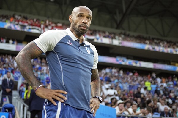 Thierry Henry was as cool as they come as a player. He's showing emotion as  a coach at the Olympics | AP News