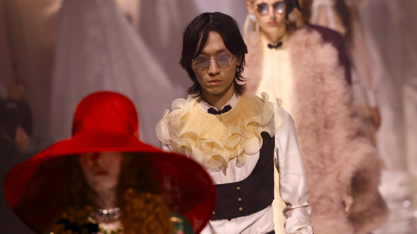 Alessandro Michele Debuts Valentino Collection at Paris Fashion Week