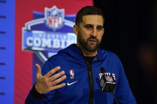 Philadelphia Eagles head coach Nick Sirianni speaks during a press conference at the NFL football scouting combine in Indianapolis, Wednesday, March 2, 2022. (AP Photo/Michael Conroy)