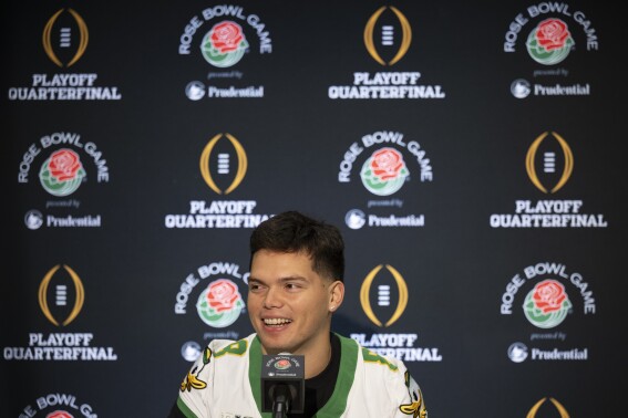 No. 1 Oregon faces Ohio State in Rose Bowl as Big Ten foes battle again for spot in CFP semifinals