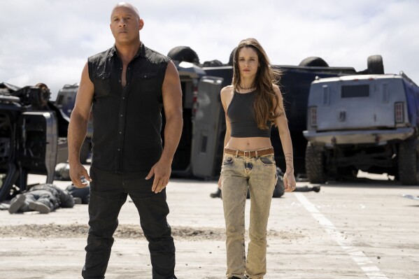 This image released by Universal Pictures shows Vin Diesel, left, and Daniela Melchior in a scene from 
