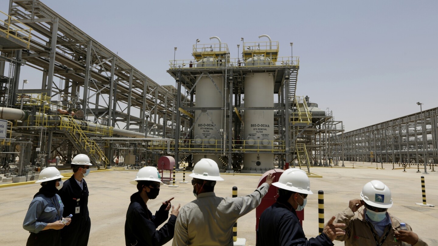 Saudi oil giant Aramco announces first-quarter profits of $26 billion, down 4.6% from a year earlier