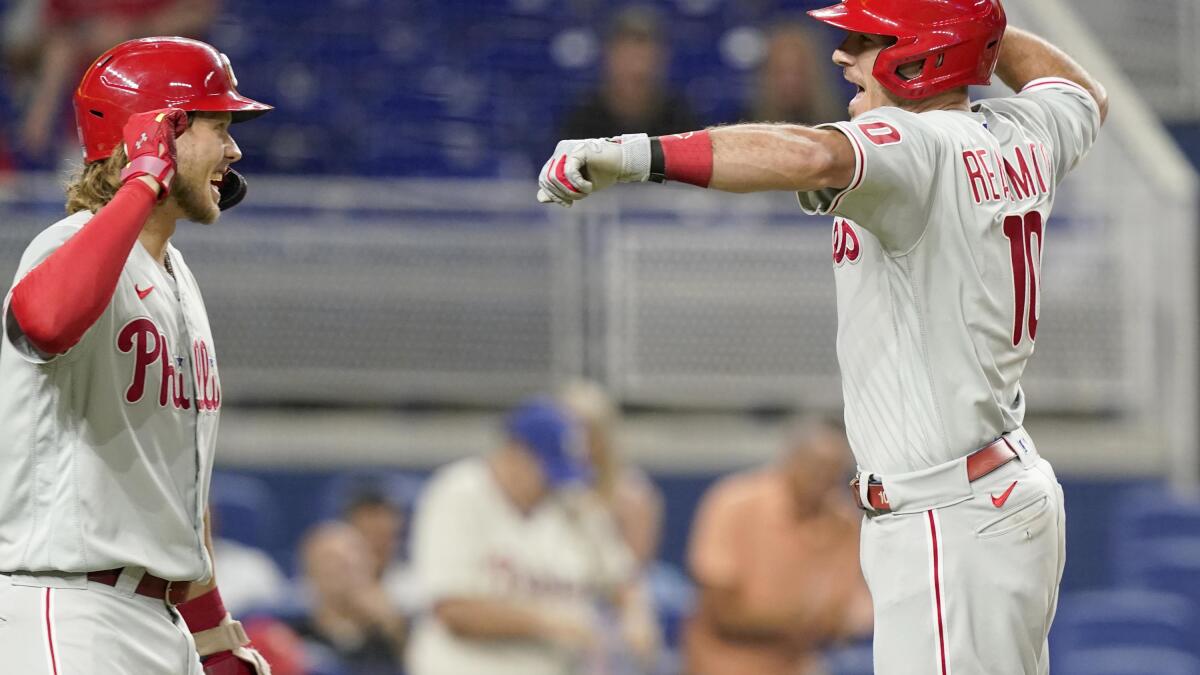 Realmuto homers twice vs old team, Phillies beat Marlins 6-1 - The