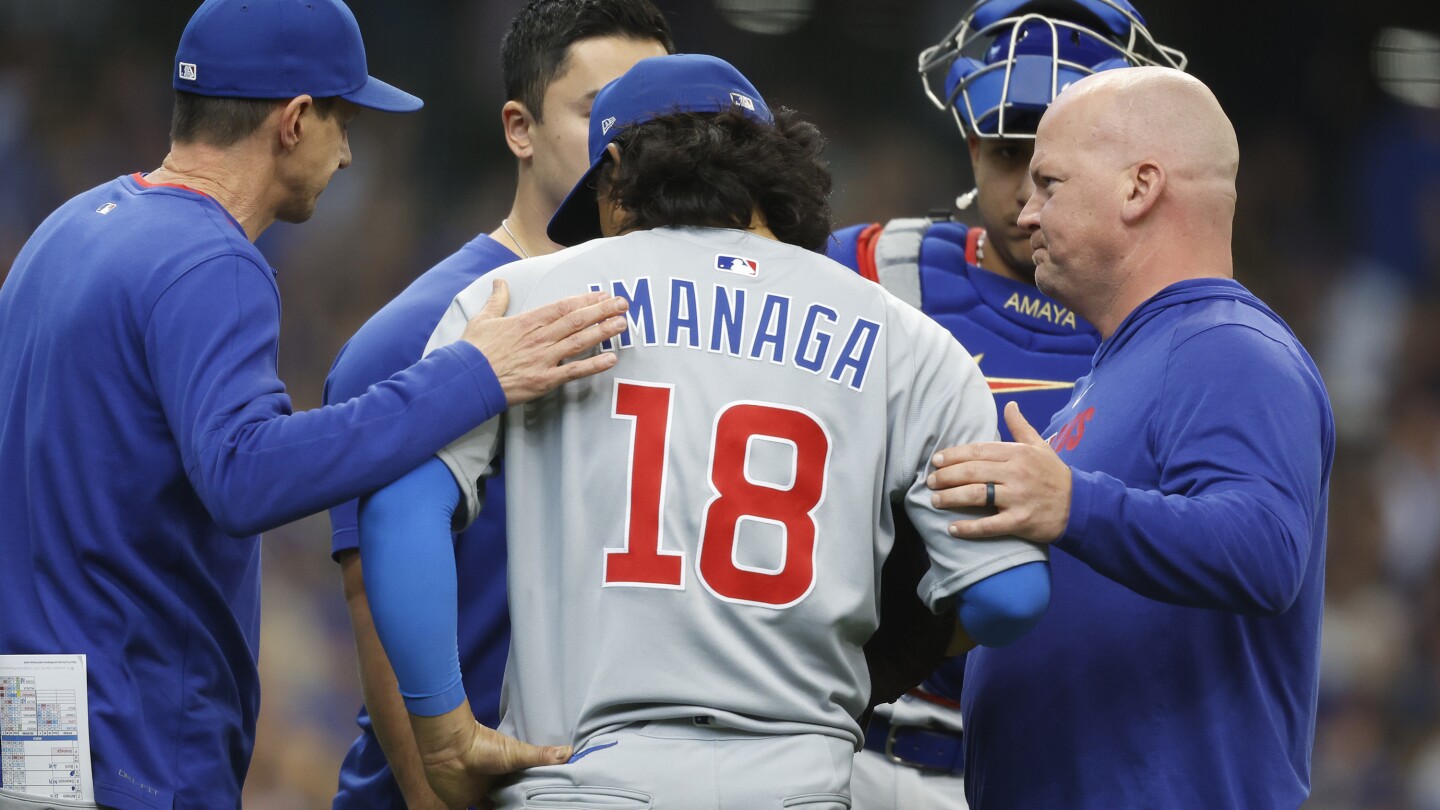 Cubs put lefty Shota Imanaga on injured list after he got hurt going to cover first base