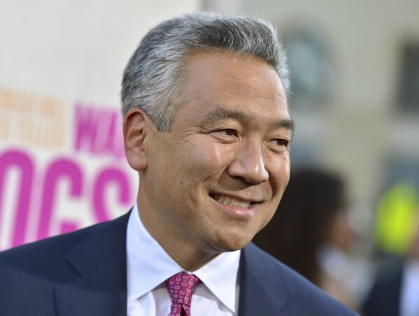 
              FILE - In this Aug. 15, 2016 file photo, Kevin Tsujihara, chairman and CEO, Warner Bros. Entertainment, arrives at the Los Angeles premiere of "War Dogs."  Tsujihara is stepping down after claims that he promised acting roles in exchange for sex. As Warner Bros. chairman and chief executive officer at one of Hollywood’s most powerful and prestigious studios, Tsujihara is one of the highest ranking executives to be felled by sexual misconduct allegations. (Photo by Jordan Strauss/Invision/AP, File)
            
