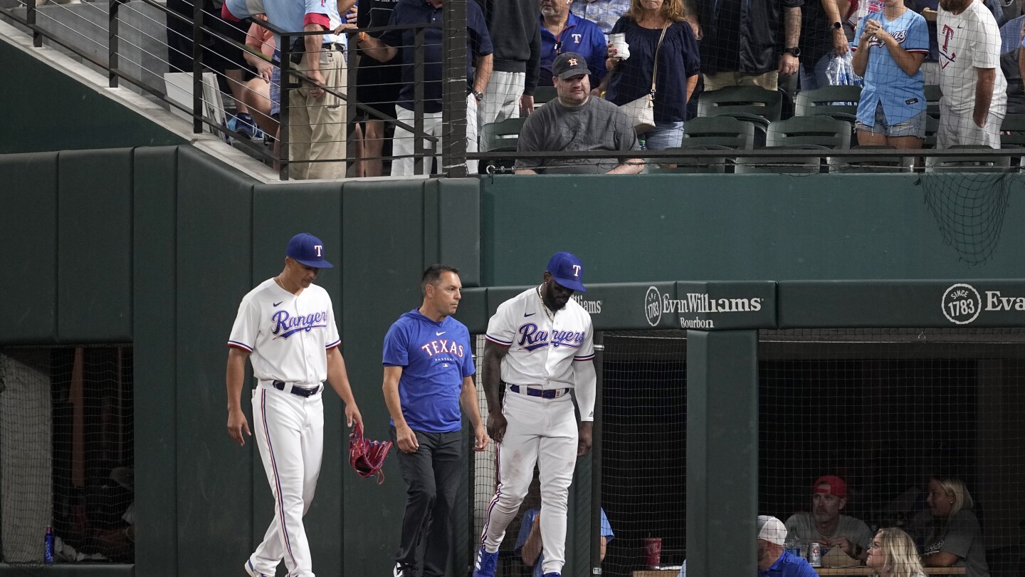 Texas Rangers' Adolis Garcia Leaves Early With Injury, DFW Pro Sports