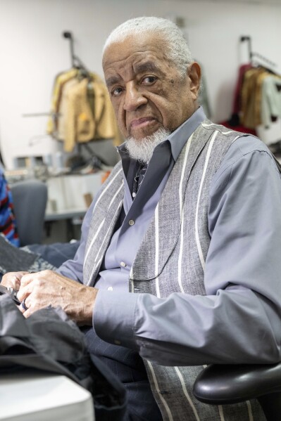 Master tailor, Jim "Gentleman Jim" McFarland, poses for a portrait on Friday, May 2, 2025, in Atlanta. (Photo by Paul R. Giunta/Invision/AP)
