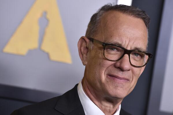 FILE - Tom Hanks arrives at the Governors Awards on Saturday, Nov. 19, 2022, at Fairmont Century Plaza in Los Angeles. Hanks was named the principal speaker at Harvard's commencement on May 25, the Ivy League university announced Tuesday, March 21, 2023. (Photo by Jordan Strauss/Invision/AP, File)