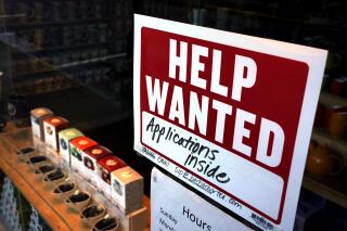 FILE - A help-wanted sign hangs in the front window of the Bar Harbor Tea Room, Saturday, June 11, 2022, in Bar Harbor, Maine. America’s employers shrugged off high inflation and weakening growth to add 372,000 jobs in June, a surprisingly strong gain that will likely spur the Federal Reserve to keep sharply raising interest rates to try to cool the economy and slow price increases. The unemployment rate remained at 3.6% for a fourth straight month, the government said Friday, July 8. (AP Photo/Robert F. Bukaty, File)