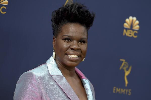 FILE - Leslie Jones appears at the 70th Primetime Emmy Awards in Los Angeles on Sept. 17, 2018. Jones will be taking a temporary whirl as host of “The Daily Show” on Comedy Central on Tuesday, Wednesday and Thursday. (Photo by Jordan Strauss/Invision/AP, File)