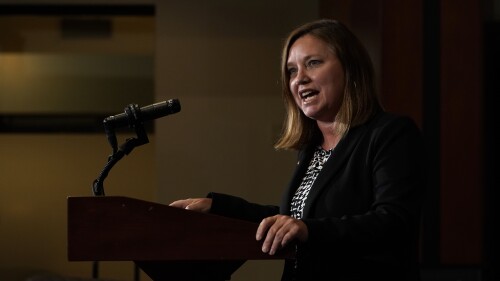 Pennsylvania Attorney General Michelle Henry speaks during a news conference, Friday, July 7, 2023, in Philadelphia. A Pennsylvania grand jury investigating child sexual abuse in the Jehovah's Witnesses community has charged another five people with raping or molesting children as young as 4, the latest developments in an ongoing probe that has identified 14 suspects. (AP Photo/Matt Slocum)