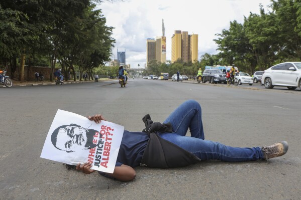 photos of protests in nairobi over kenya blogger albert ojwang | AP News
