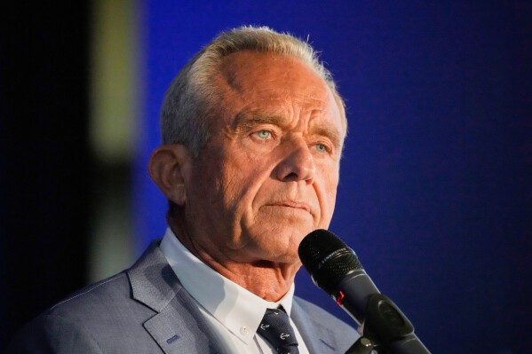 The Secretary of Health and Social Services, Robert F. Kennedy Jr., speaks during an event announcing modifications proposed to the Snap and Food Dye legislation, Friday March 28, 2025, in Martinsburg, W. VA. (AP photo / Stephanie Scarbrough)