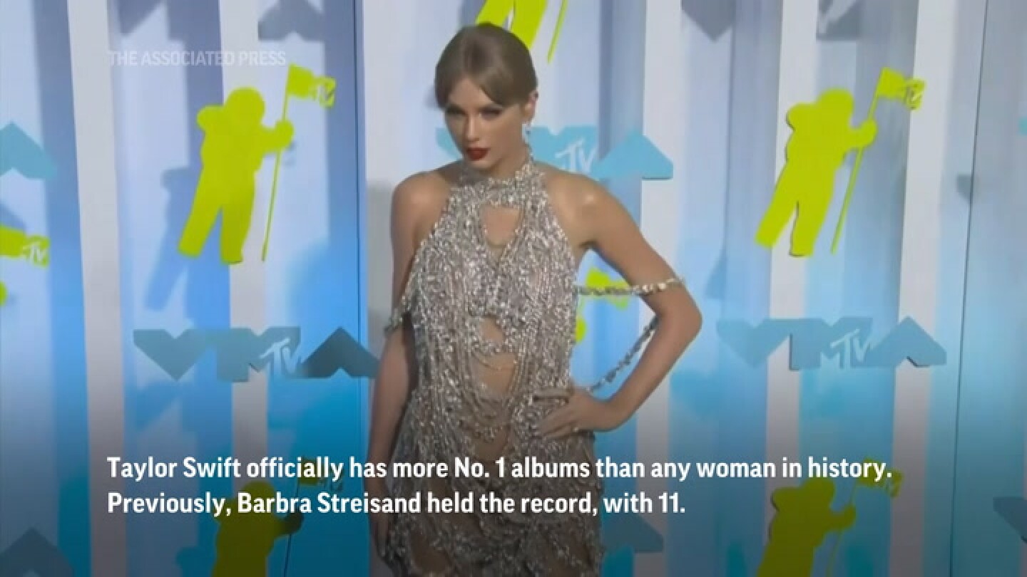 It's official: Taylor Swift has more No. 1 albums than any woman in history
