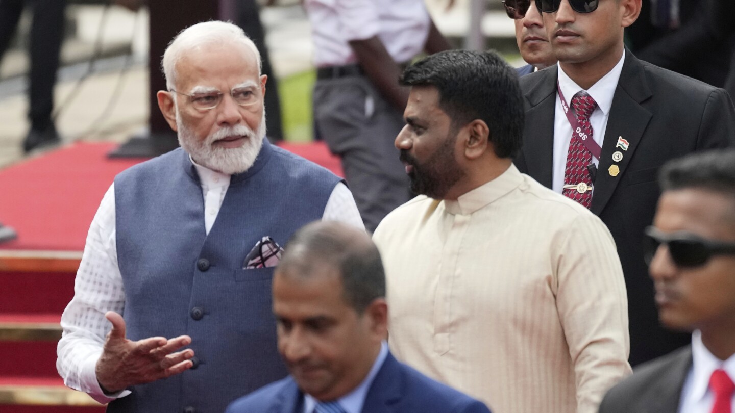 Indian Prime Minister Modi expands ties on a visit to Sri Lanka